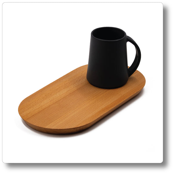Snackboard with Conic Tea Mug