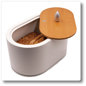 Bread Bin with Beechwood Lid