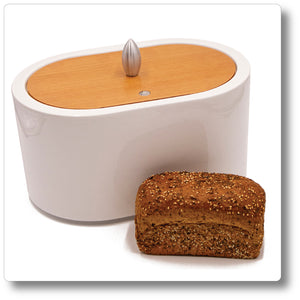 Bread Bin with Beechwood Lid