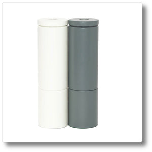 Salt and Pepper Grinder Set Grey/White