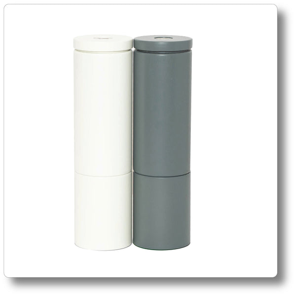 Salt and Pepper Grinder Set Grey/White